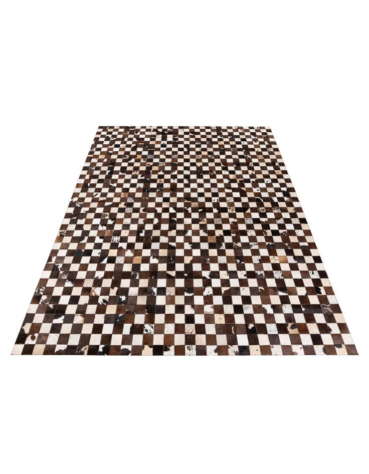 Detail image of  7' 11 x 9' 10 Cowhide Stocks Rug