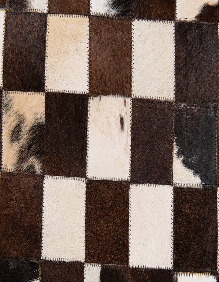 Detail image of  7' 11 x 9' 10 Cowhide Stocks Rug