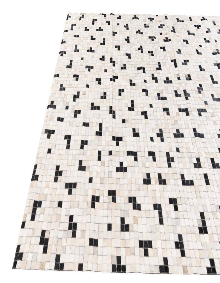 Detail image of  8' 1 x 9' 10 Cowhide Stocks Rug