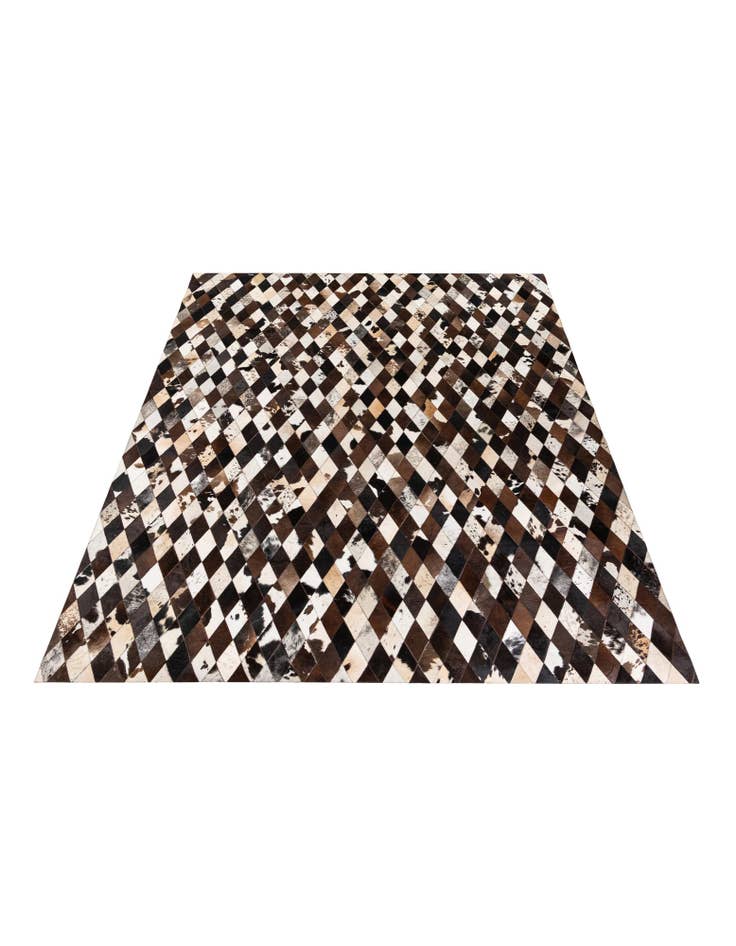 Detail image of  8' 1 x 10' 2 Cowhide Stocks Rug