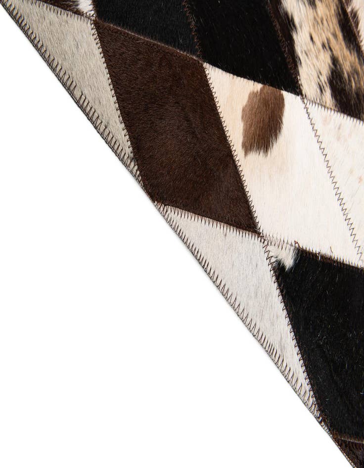 Detail image of  8' 1 x 10' 2 Cowhide Stocks Rug