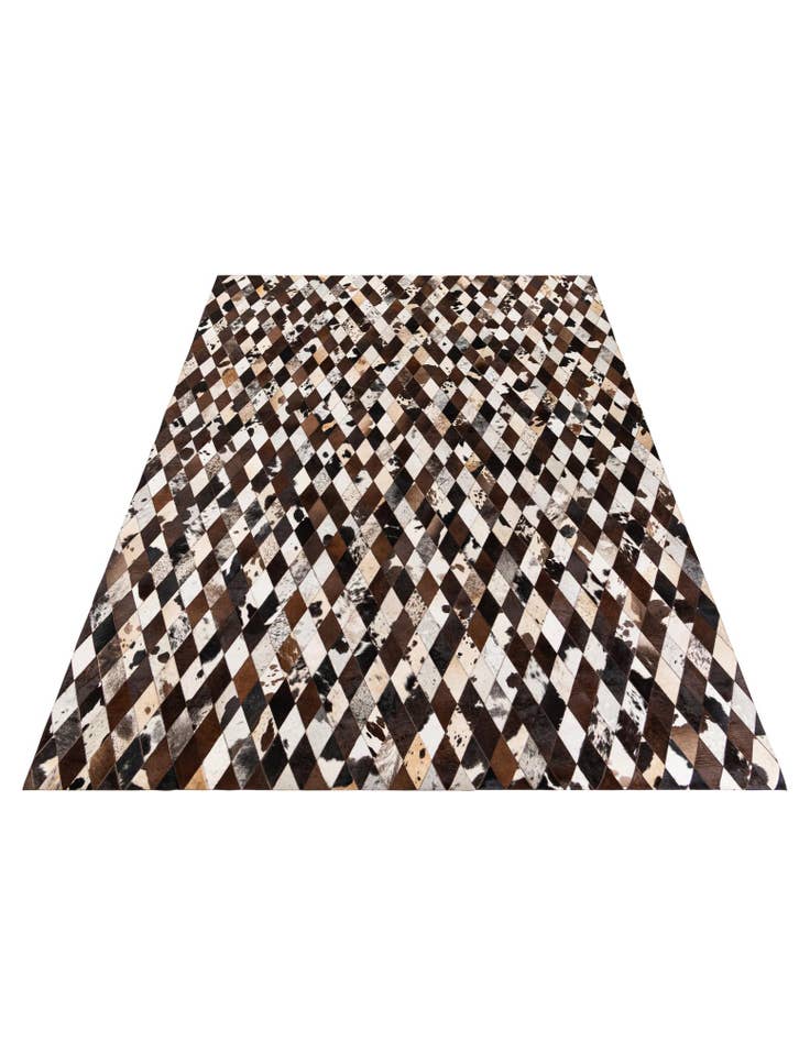 Detail image of  8' 1 x 10' 2 Cowhide Stocks Rug