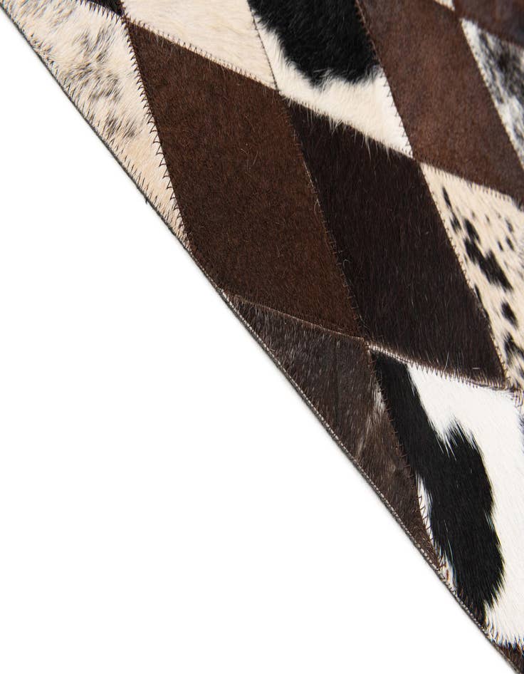 Detail image of  8' 1 x 10' 2 Cowhide Stocks Rug