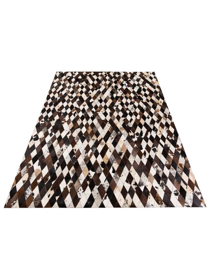 Detail image of  8' 1 x 10' 1 Cowhide Stocks Rug