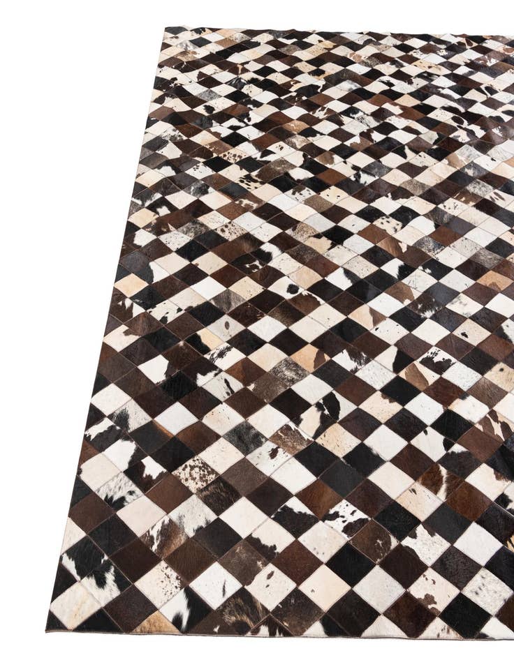 Detail image of  8' 1 x 10' 1 Cowhide Stocks Rug