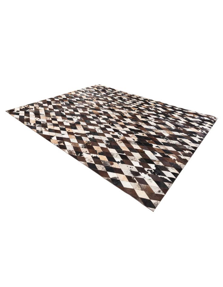 Detail image of  8' 2 x 10' 2 Cowhide Stocks Rug