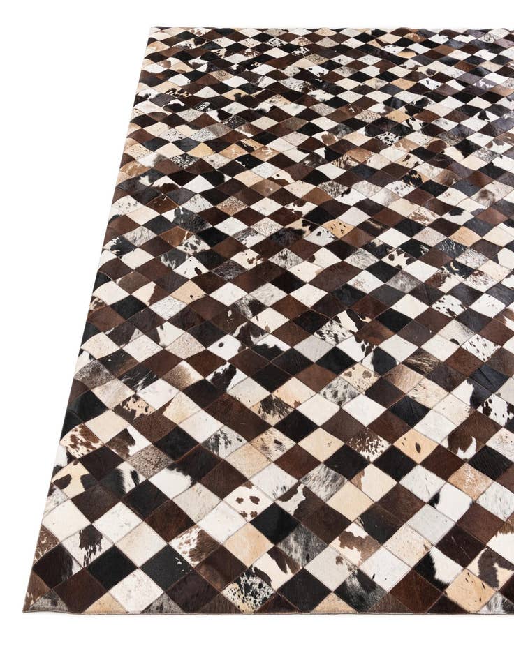 Detail image of  8' 2 x 10' 2 Cowhide Stocks Rug