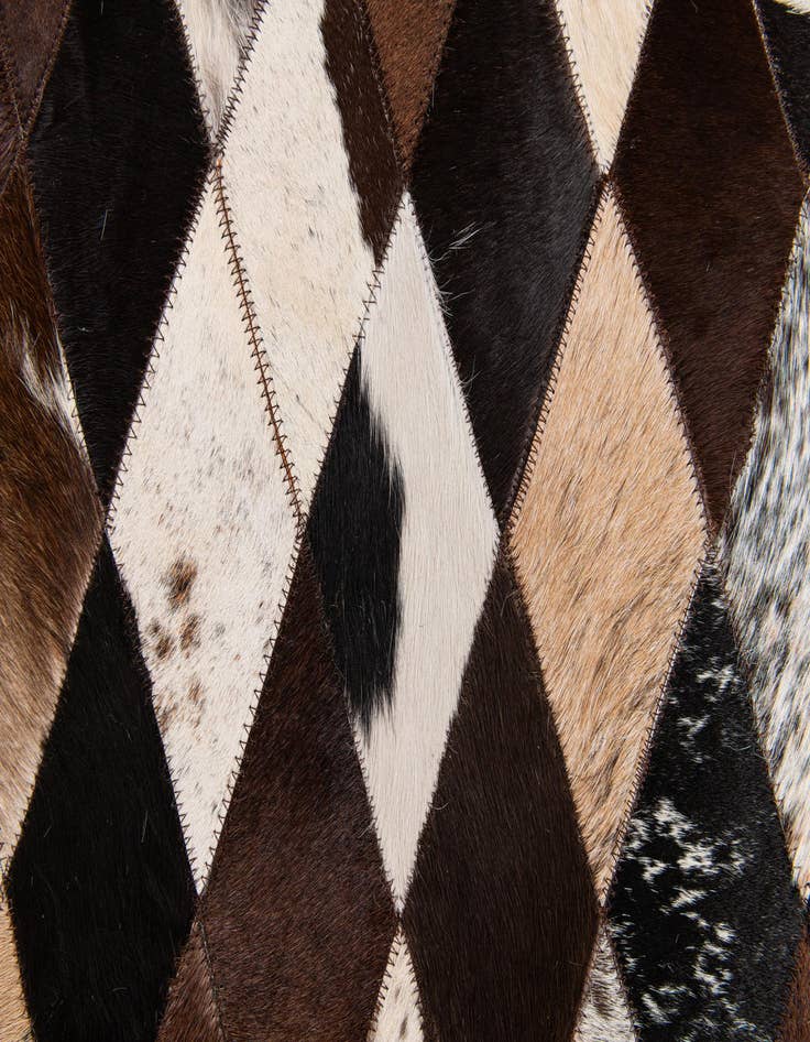 Detail image of  8' 2 x 10' 2 Cowhide Stocks Rug