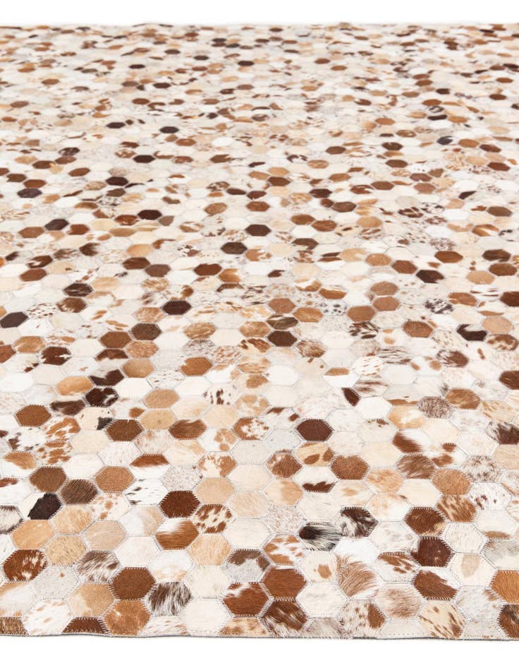 Detail image of  8' 1 x 9' 10 Cowhide Stocks Rug