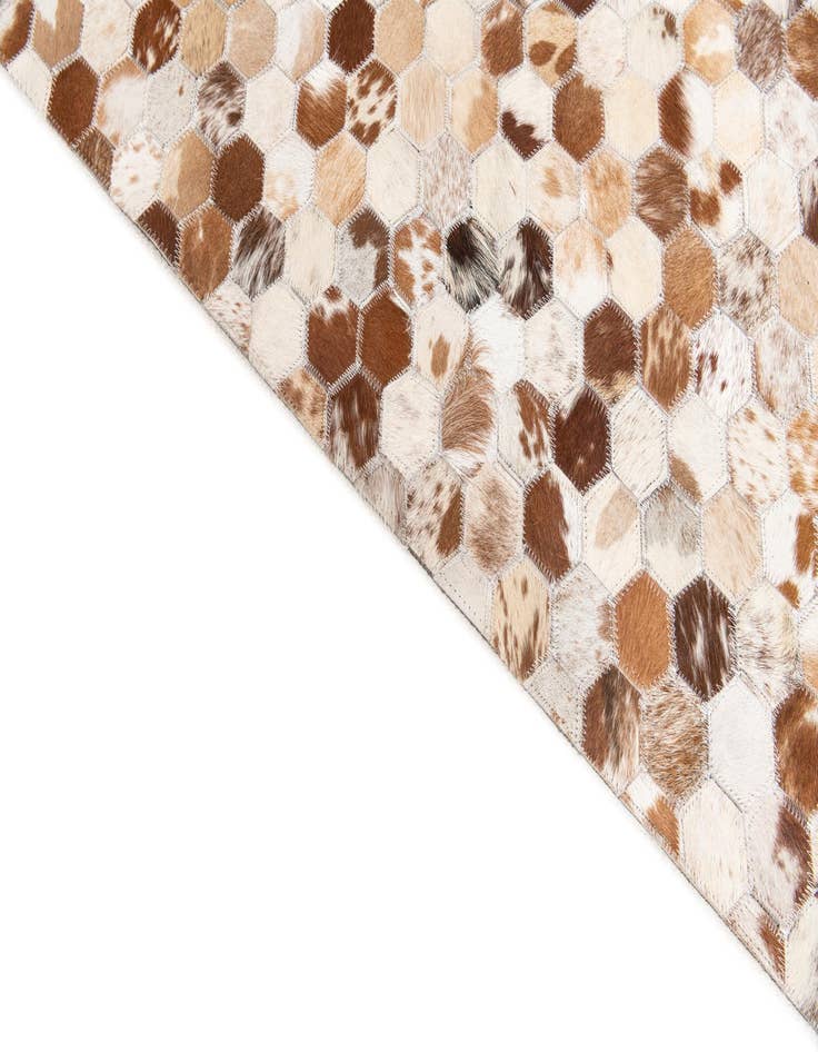 Detail image of  8' 1 x 9' 10 Cowhide Stocks Rug