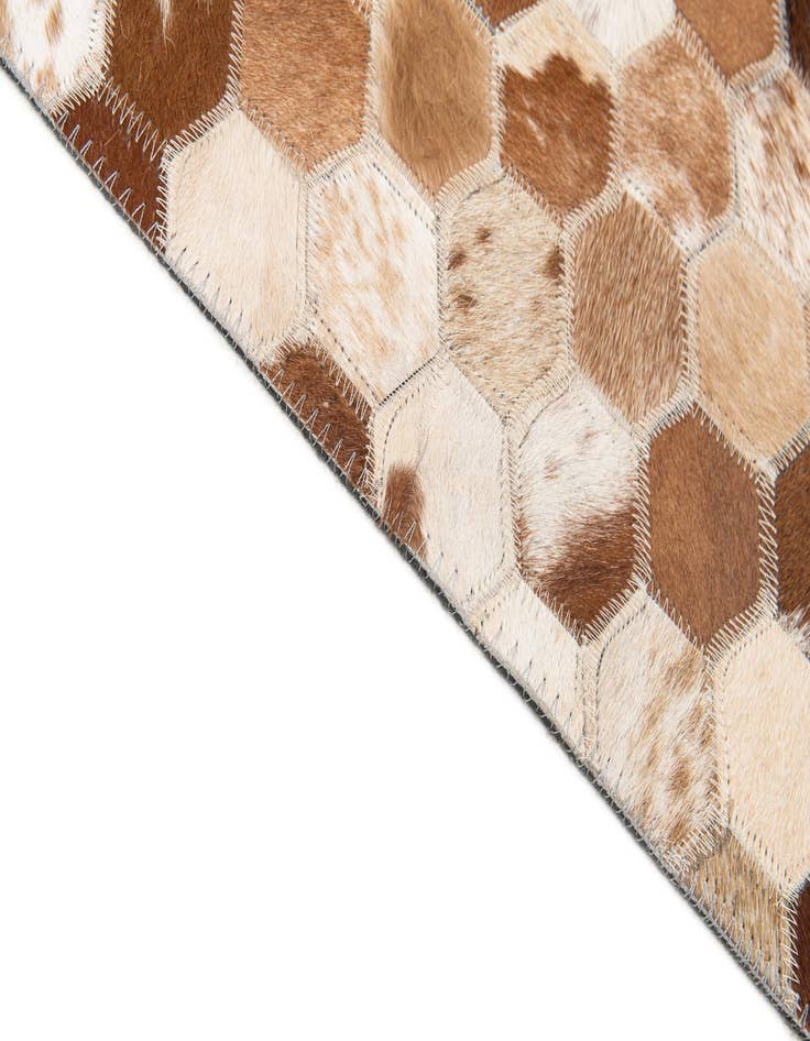 Detail image of  8' x 9' 10 Cowhide Stocks Rug