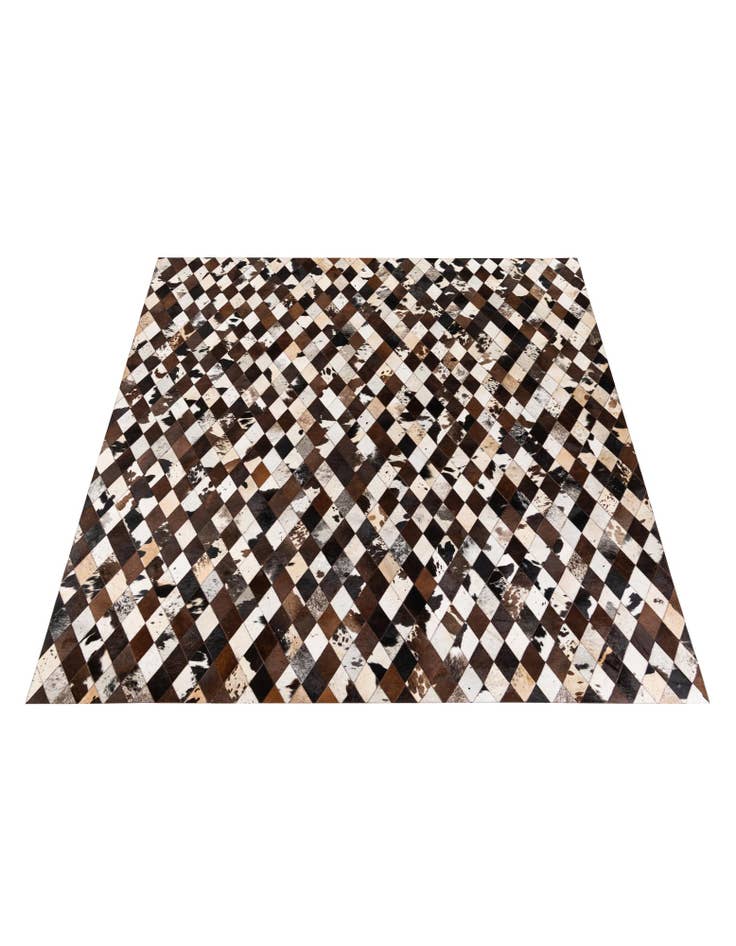 Detail image of  8' 1 x 10' 2 Cowhide Stocks Rug