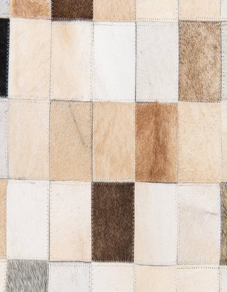 Detail image of  7' 11 x 9' 8 Cowhide Stocks Rug