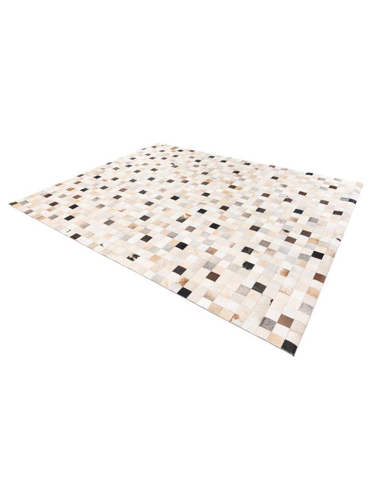 Detail image of  7' 11 x 9' 10 Cowhide Stocks Rug