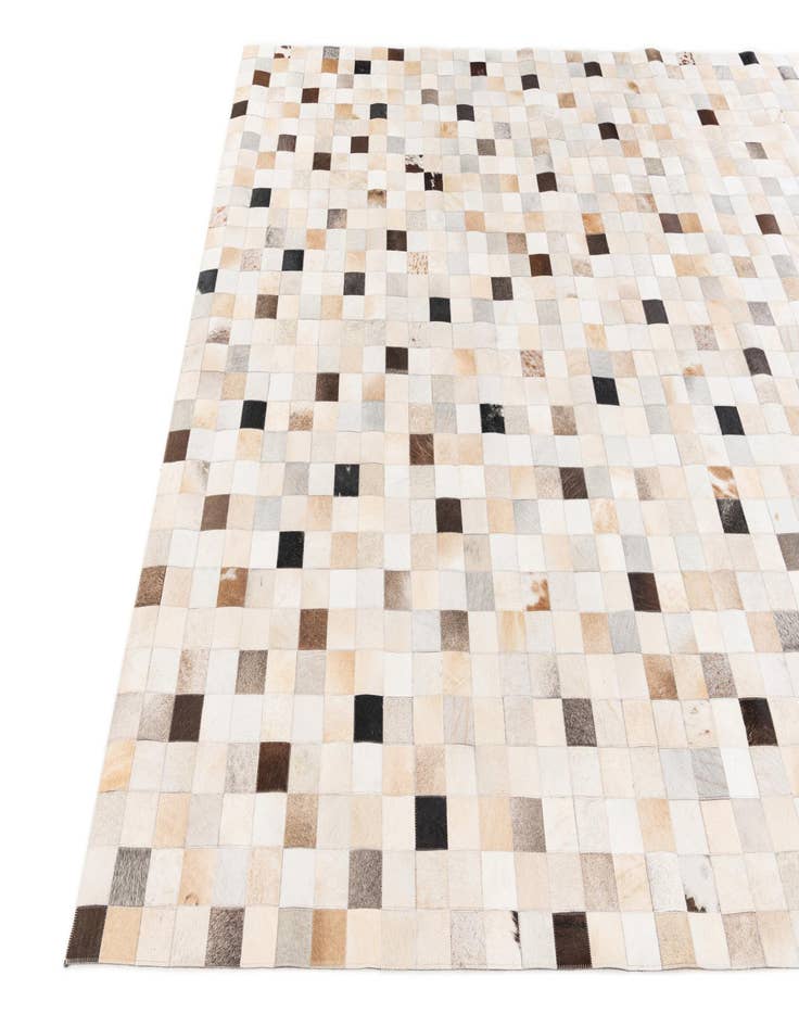 Detail image of  7' 11 x 9' 10 Cowhide Stocks Rug