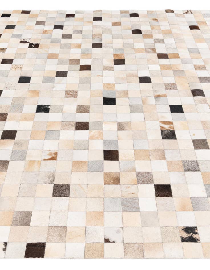 Detail image of  7' 11 x 9' 10 Cowhide Stocks Rug