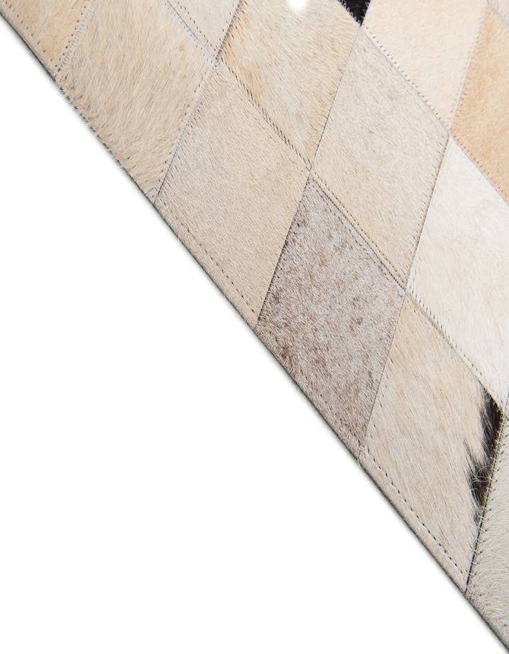 Detail image of  7' 11 x 9' 10 Cowhide Stocks Rug
