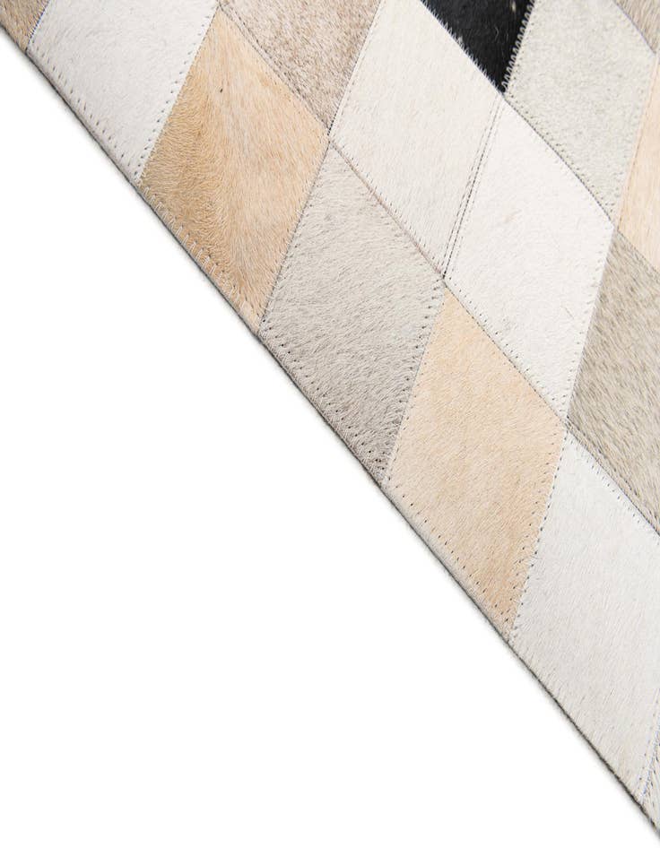 Detail image of  7' 11 x 9' 10 Cowhide Stocks Rug