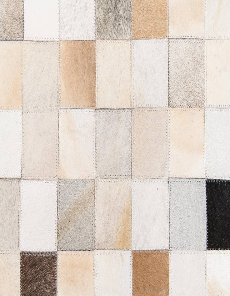Detail image of  7' 11 x 9' 10 Cowhide Stocks Rug