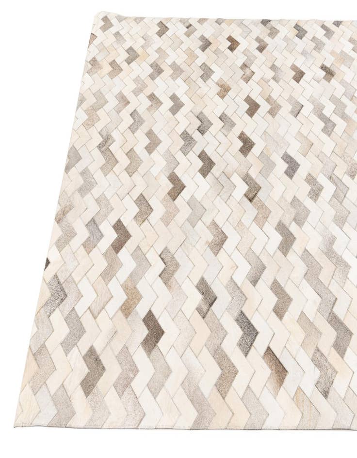 Detail image of  6' x 9' Cowhide Stocks Rug