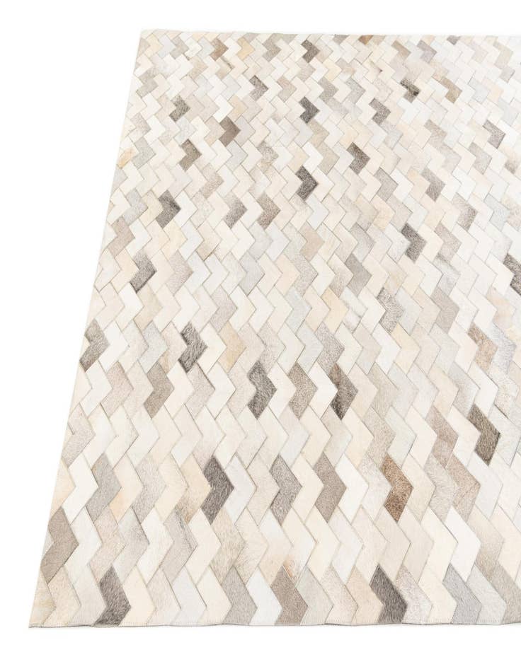 Detail image of  6' x 9' Cowhide Stocks Rug