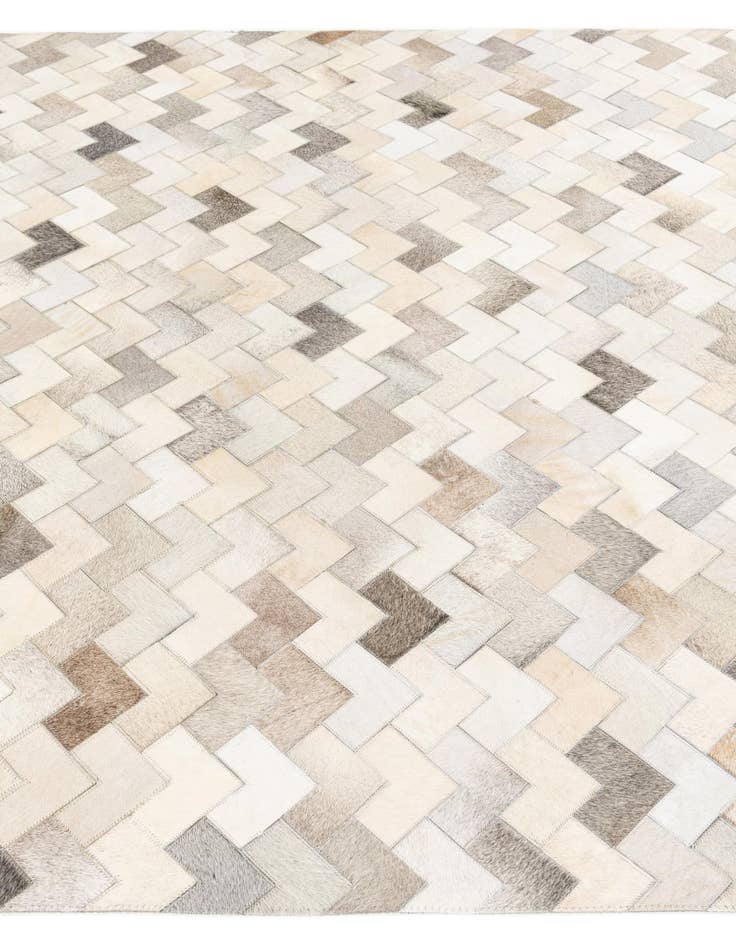 Detail image of  6' x 9' Cowhide Stocks Rug