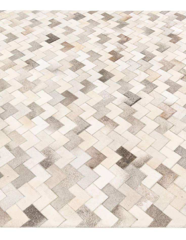 Detail image of  6' x 8' 11 Cowhide Stocks Rug