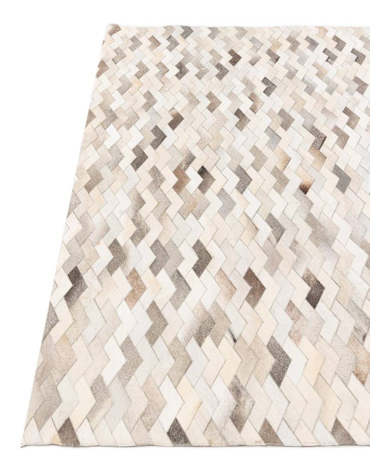 Detail image of  6' x 8' 11 Cowhide Stocks Rug