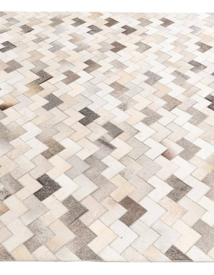 Detail image of  6' x 8' 11 Cowhide Stocks Rug