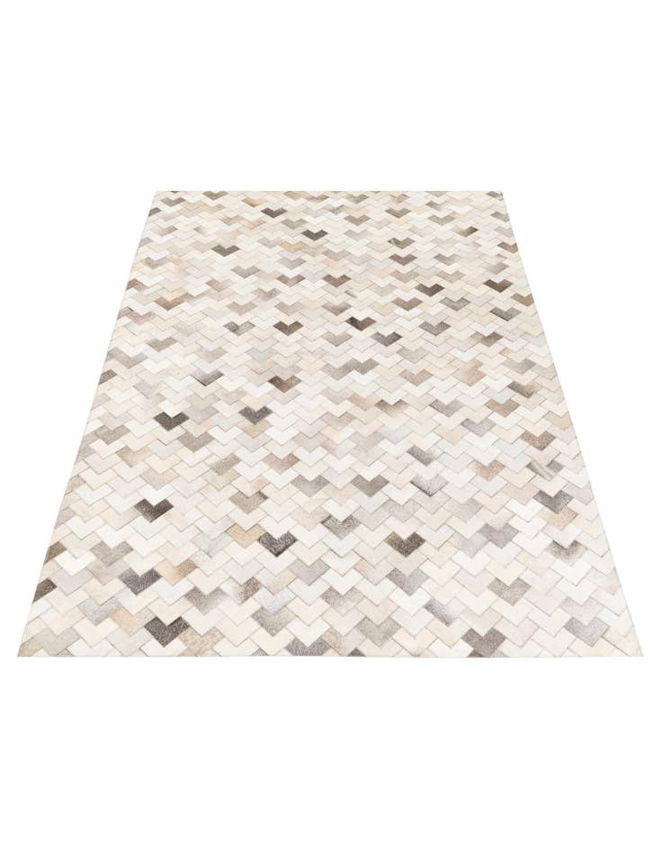 Detail image of  6' 1 x 9' Cowhide Stocks Rug