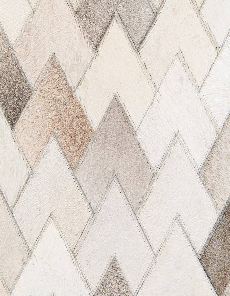 Detail image of  6' 1 x 9' Cowhide Stocks Rug