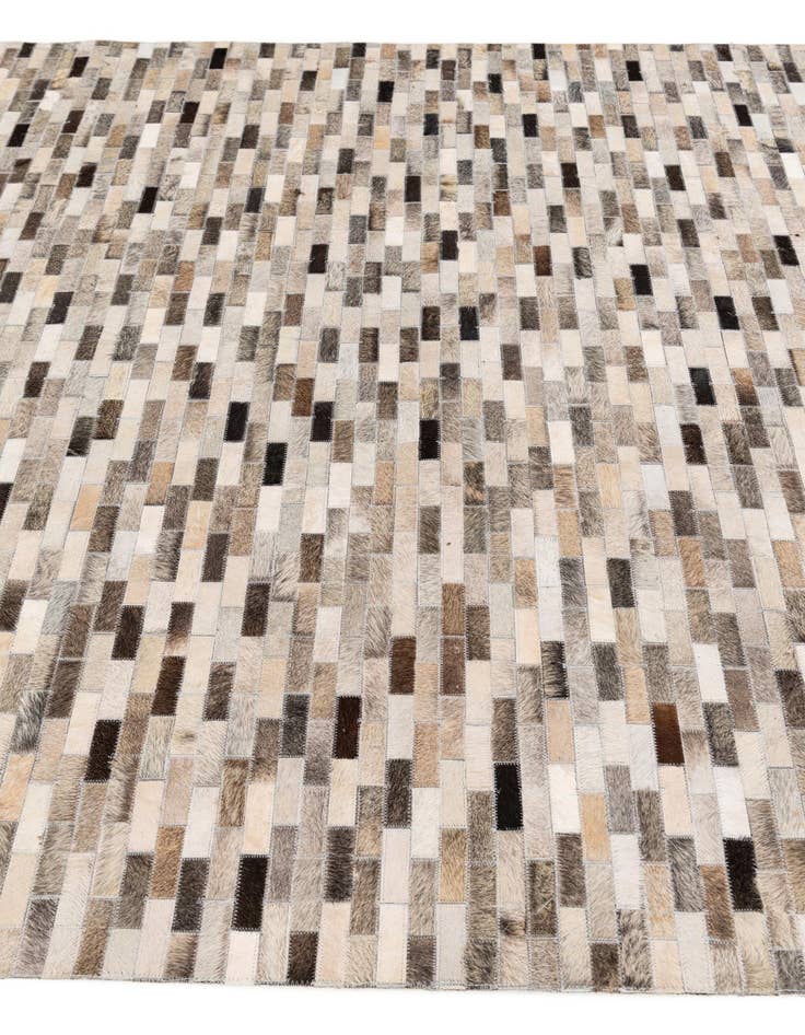 Detail image of  6' x 9' Cowhide Stocks Rug