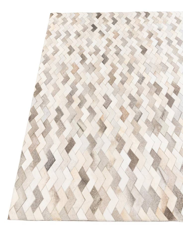 Detail image of  6' x 9' Cowhide Stocks Rug