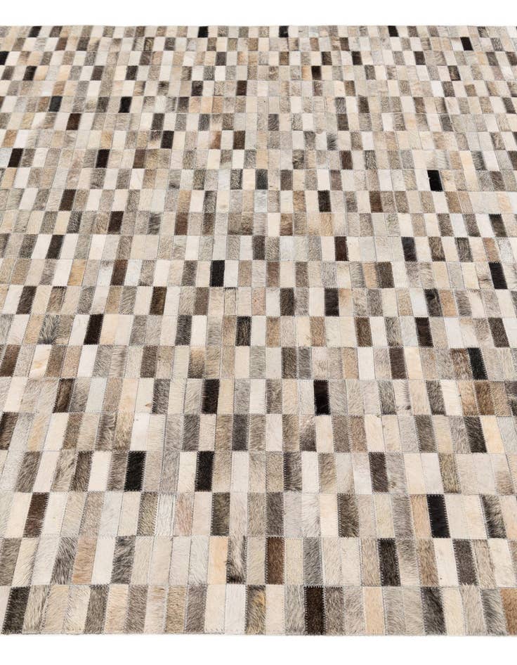 Detail image of  6' x 9' Cowhide Stocks Rug