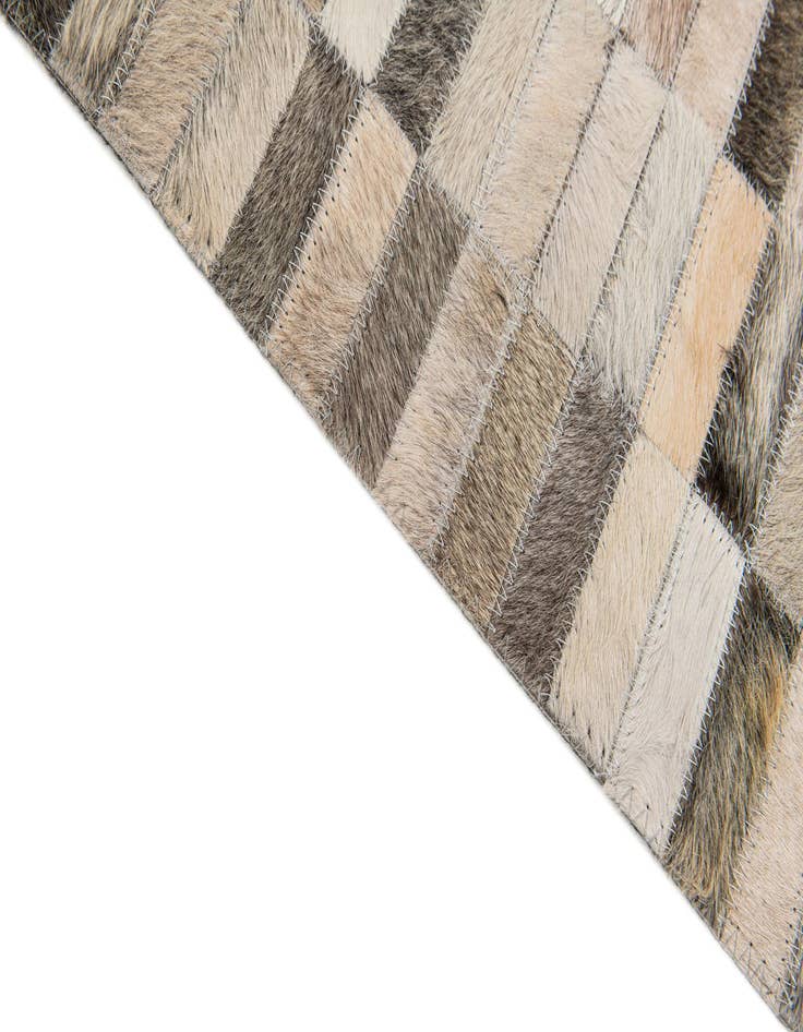 Detail image of  6' x 9' Cowhide Stocks Rug