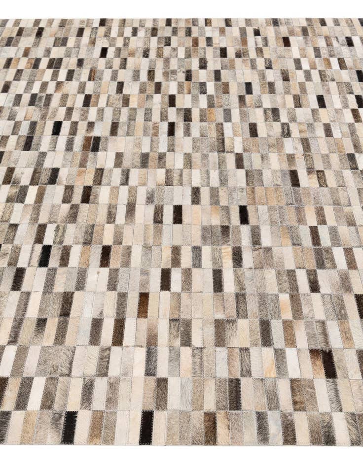 Detail image of  6' x 9' Cowhide Stocks Rug