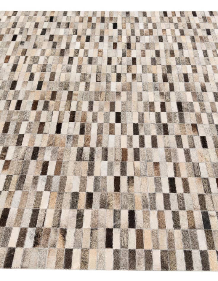 Detail image of  6' x 8' 11 Cowhide Stocks Rug