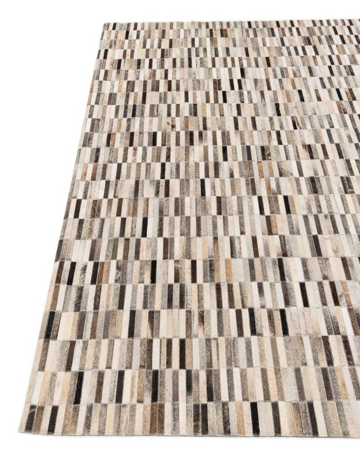 Detail image of  6' x 8' 11 Cowhide Stocks Rug