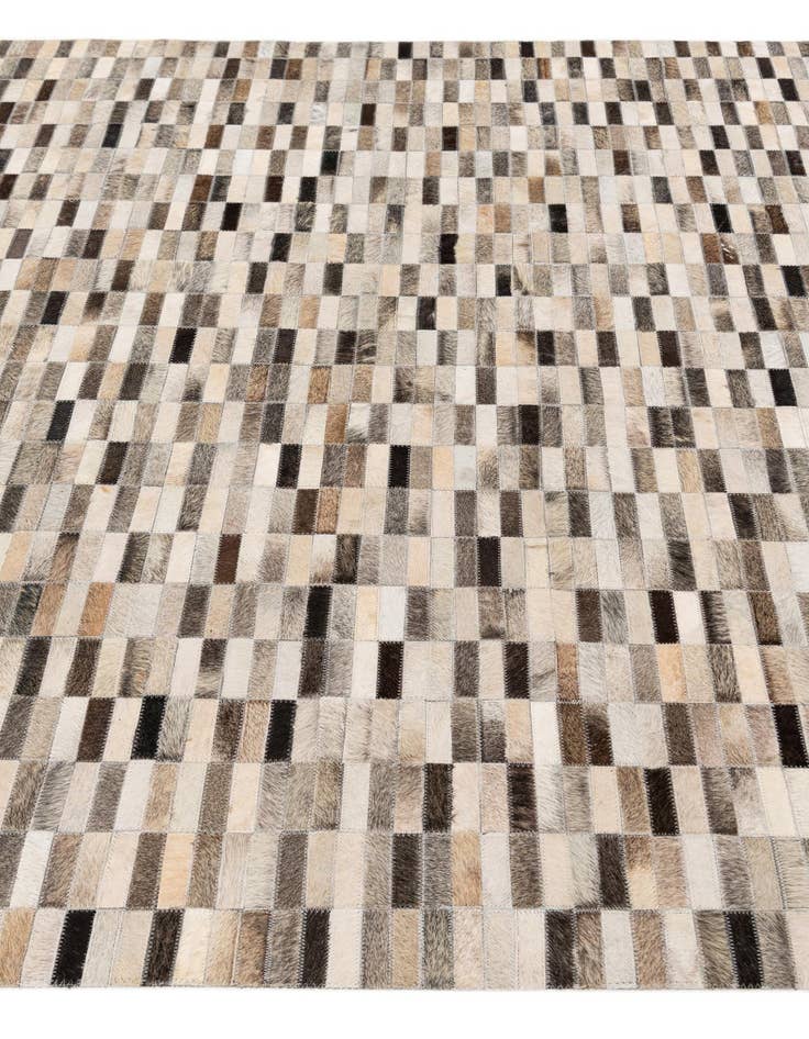 Detail image of  6' x 8' 11 Cowhide Stocks Rug