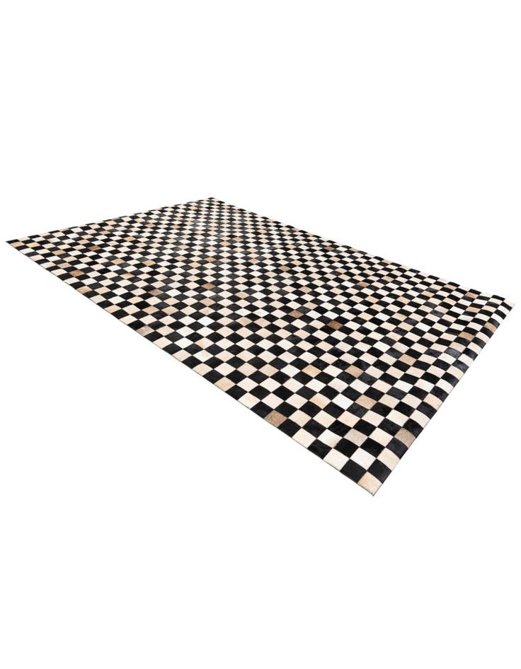 Detail image of  6' 8 x 9' 9 Cowhide Stocks Rug