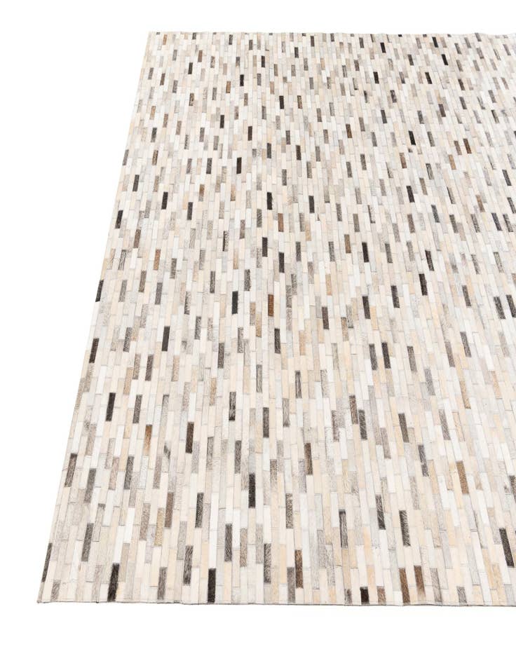 Detail image of  6' 7 x 10' Cowhide Stocks Rug