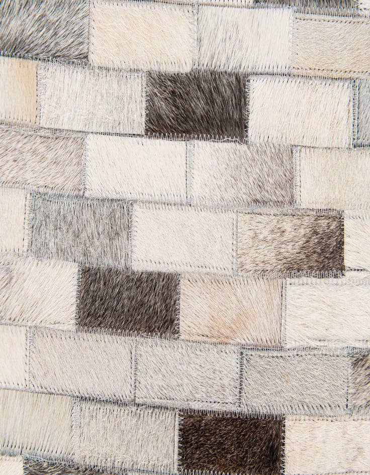 Detail image of  6' 7 x 10' Cowhide Stocks Rug