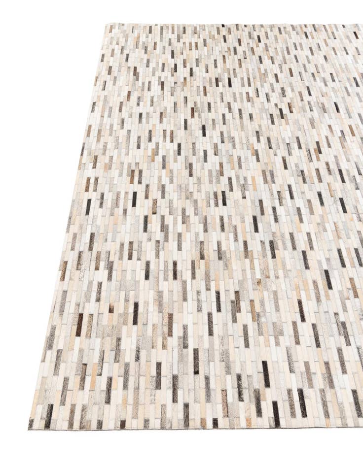 Detail image of  6' 8 x 10' Cowhide Stocks Rug