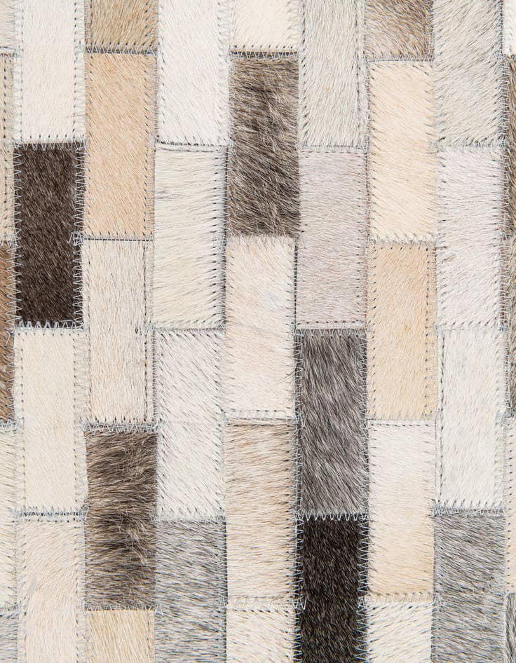 Detail image of  6' 8 x 10' Cowhide Stocks Rug