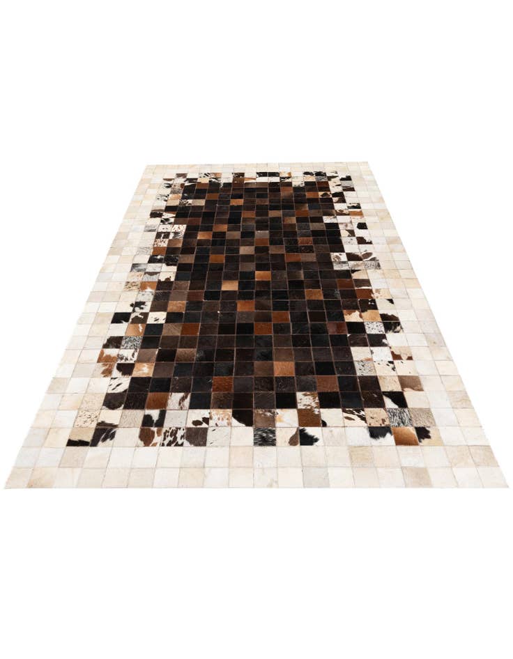 Detail image of  5' x 8' Cowhide Stocks Rug