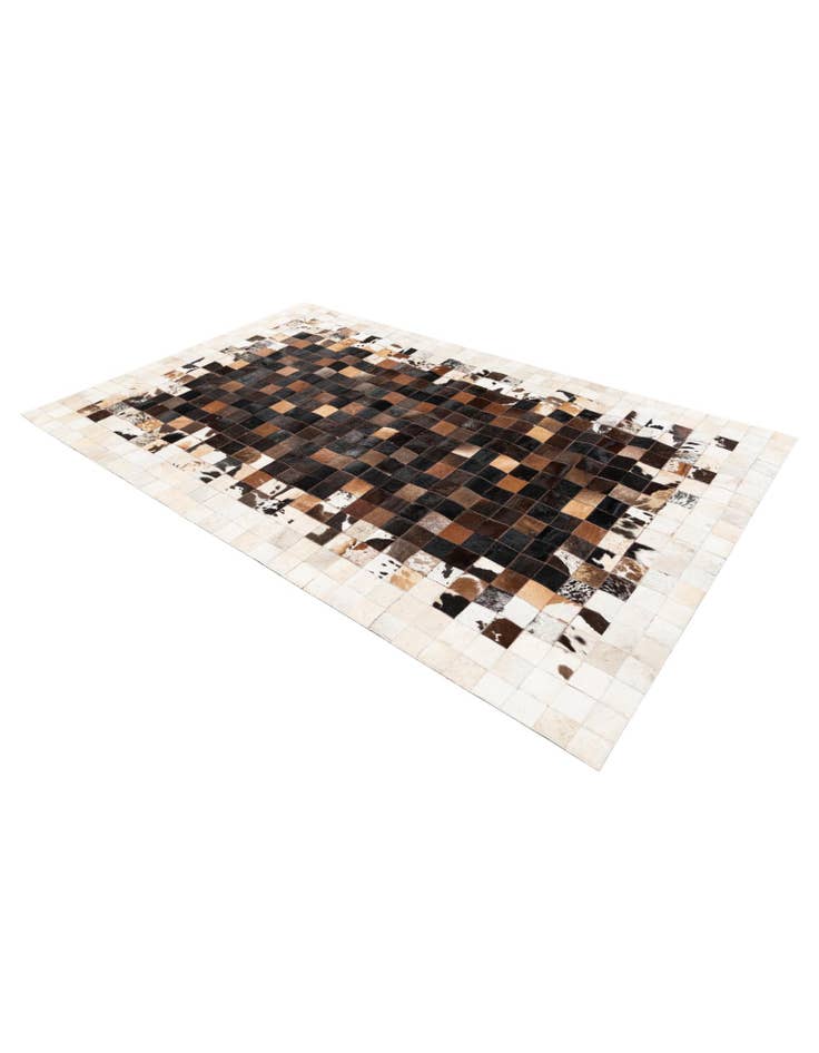 Detail image of  5' x 7' 11 Cowhide Stocks Rug
