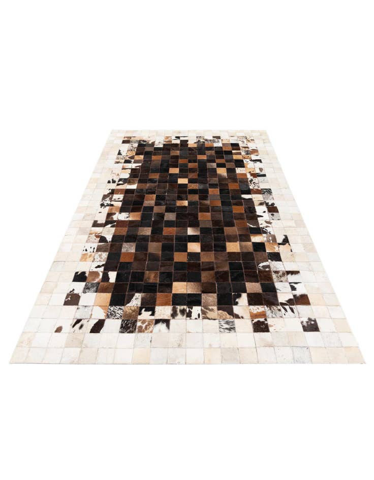 Detail image of  5' x 7' 11 Cowhide Stocks Rug