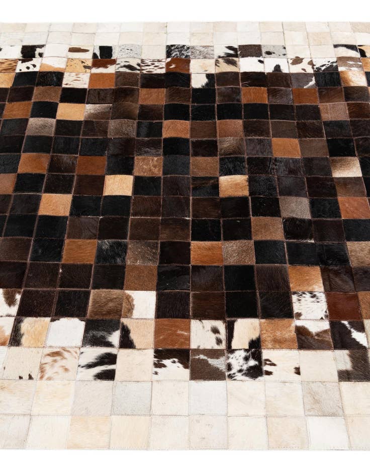 Detail image of  5' x 7' 11 Cowhide Stocks Rug