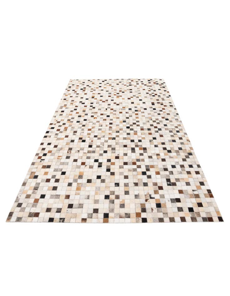 Detail image of  5' x 7' 10 Cowhide Stocks Rug
