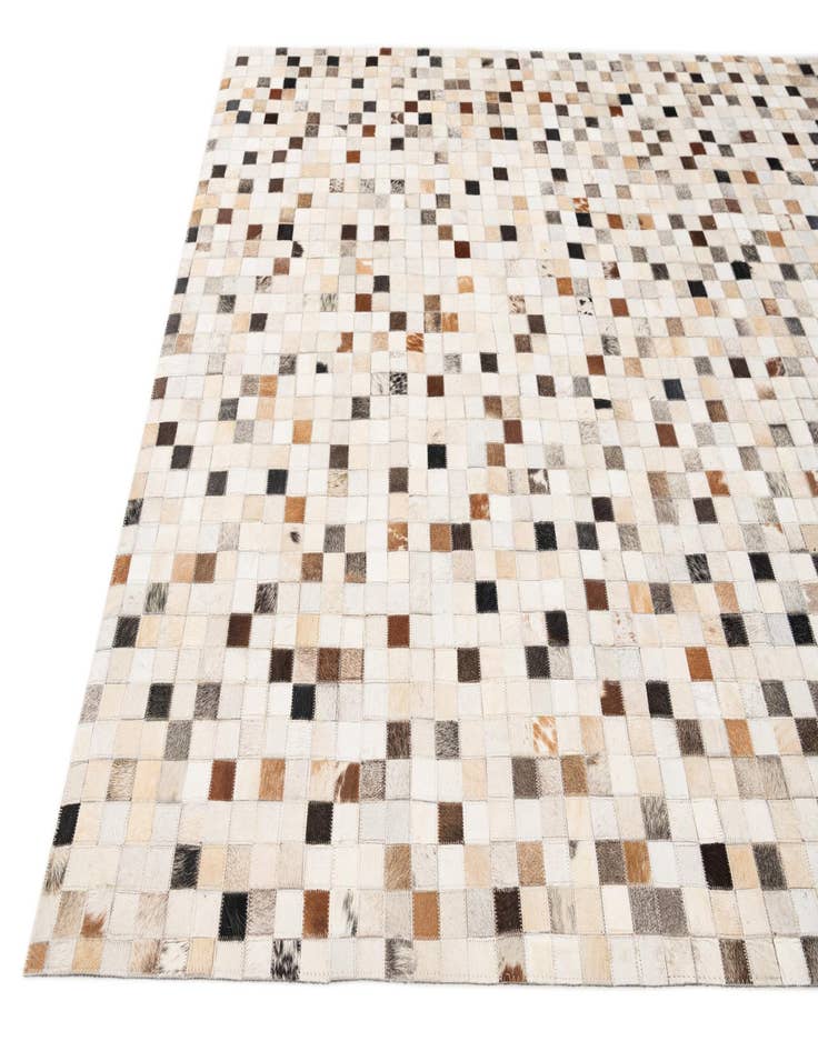 Detail image of  5' x 7' 10 Cowhide Stocks Rug